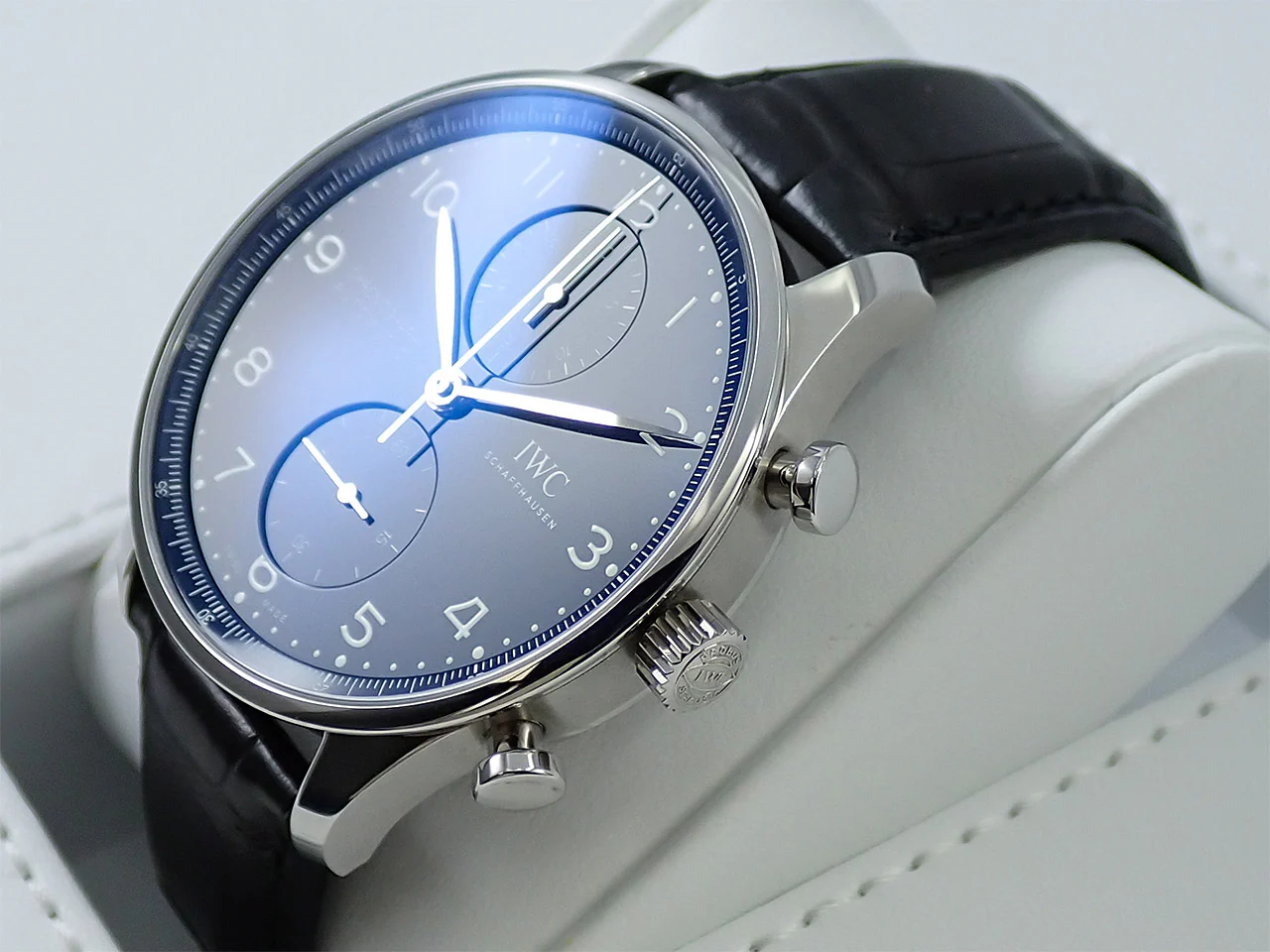 IWC ポルトギーゼ クロノグラフ Ref.IW371601 ブルー文字盤 中古 3TF9TVTF - Image 4