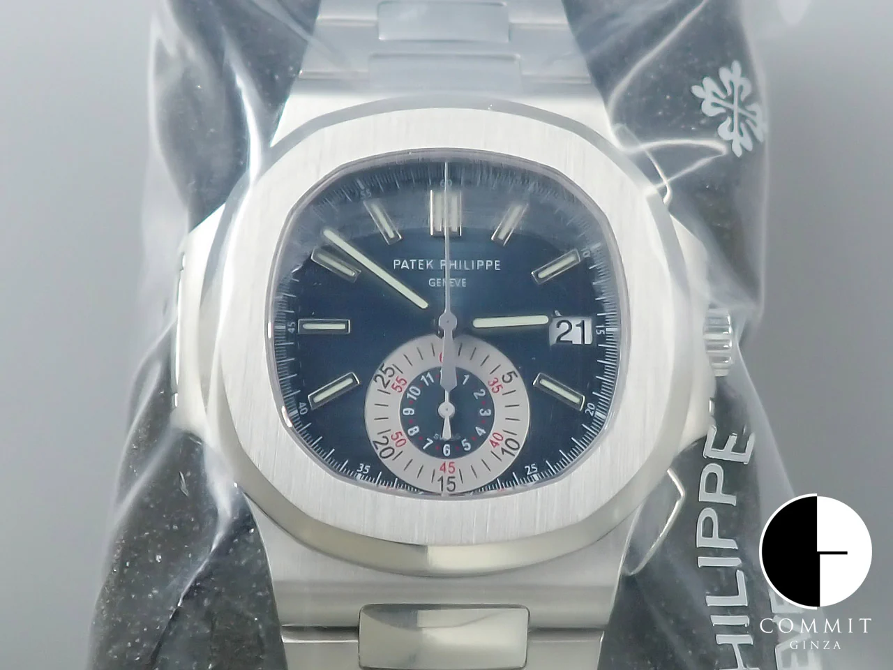 パテックフィリップ ノーチラス クロノグラフ TIFFANY&CO. Ref.5980/1A-001 ステンレススチール ブルー文字盤