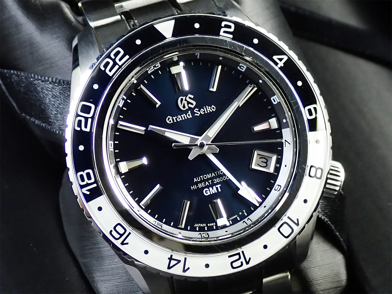 グランドセイコー メカニカル ハイビート 36000 GMT Ref.SBGJ237 ミッドナイトブルー文字盤 中古 401UTTCR - Image 3