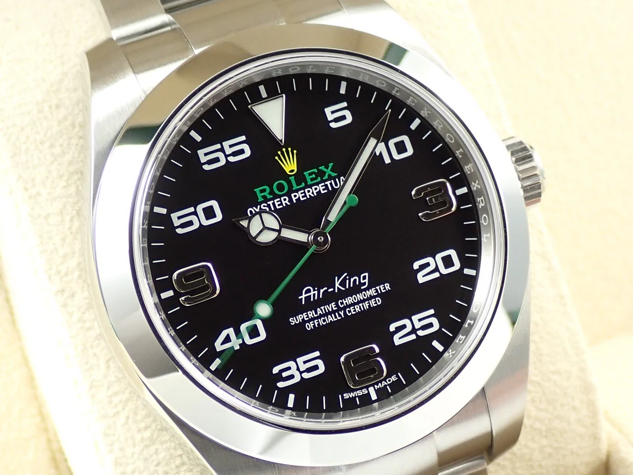 ロレックス エアキング Ref.116900 ステンレススチール ブラック文字盤 - Image 3
