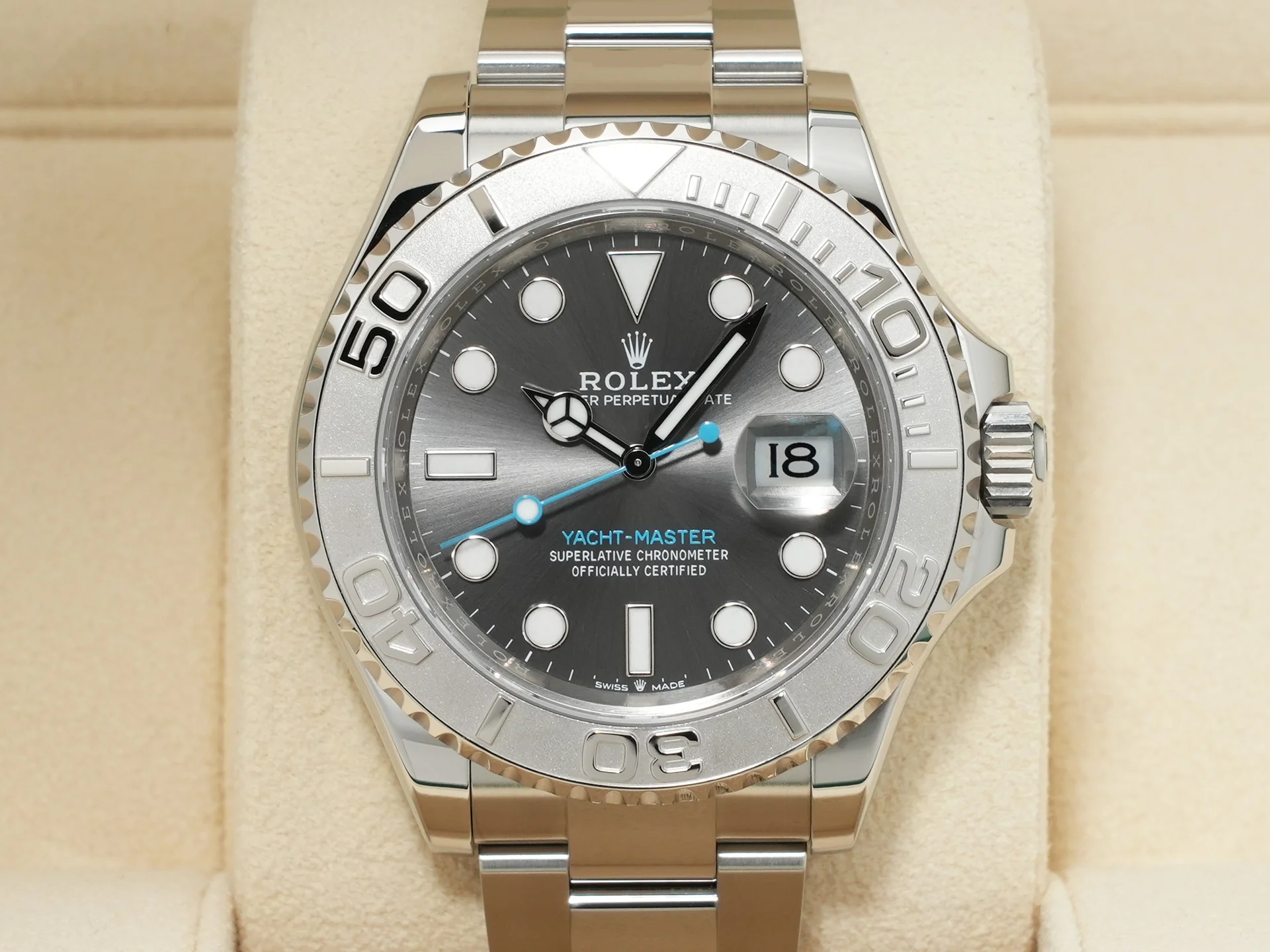 ロレックス ヨットマスター40 Ref.126622 ステンレススチール/プラチナ スレート文字盤 美品 42ktshig - Image 2