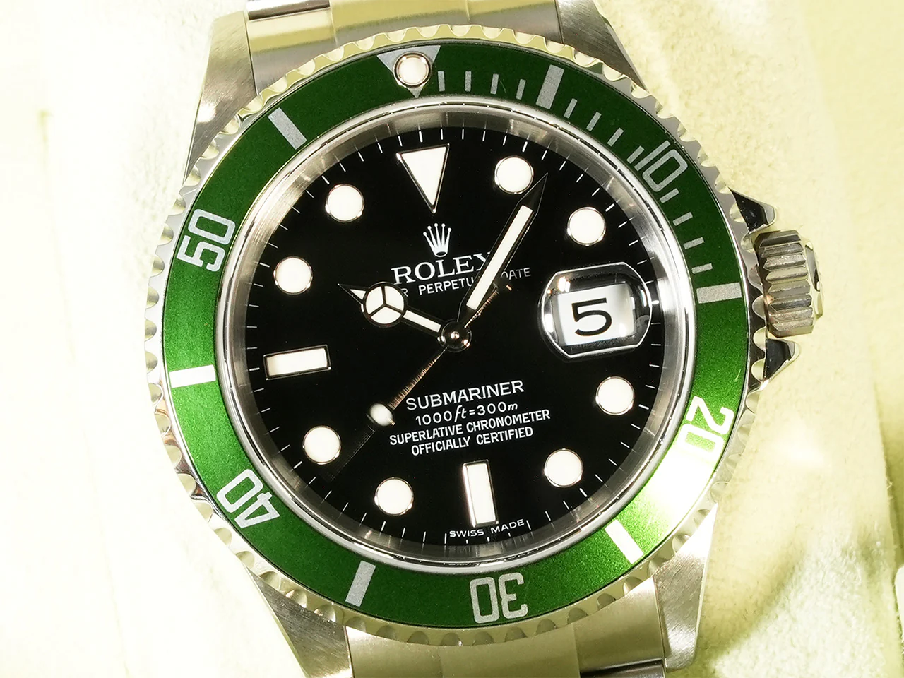 ロレックス サブマリーナー デイト Ref.16610LV ステンレススチール ブラック文字盤 - Image 3