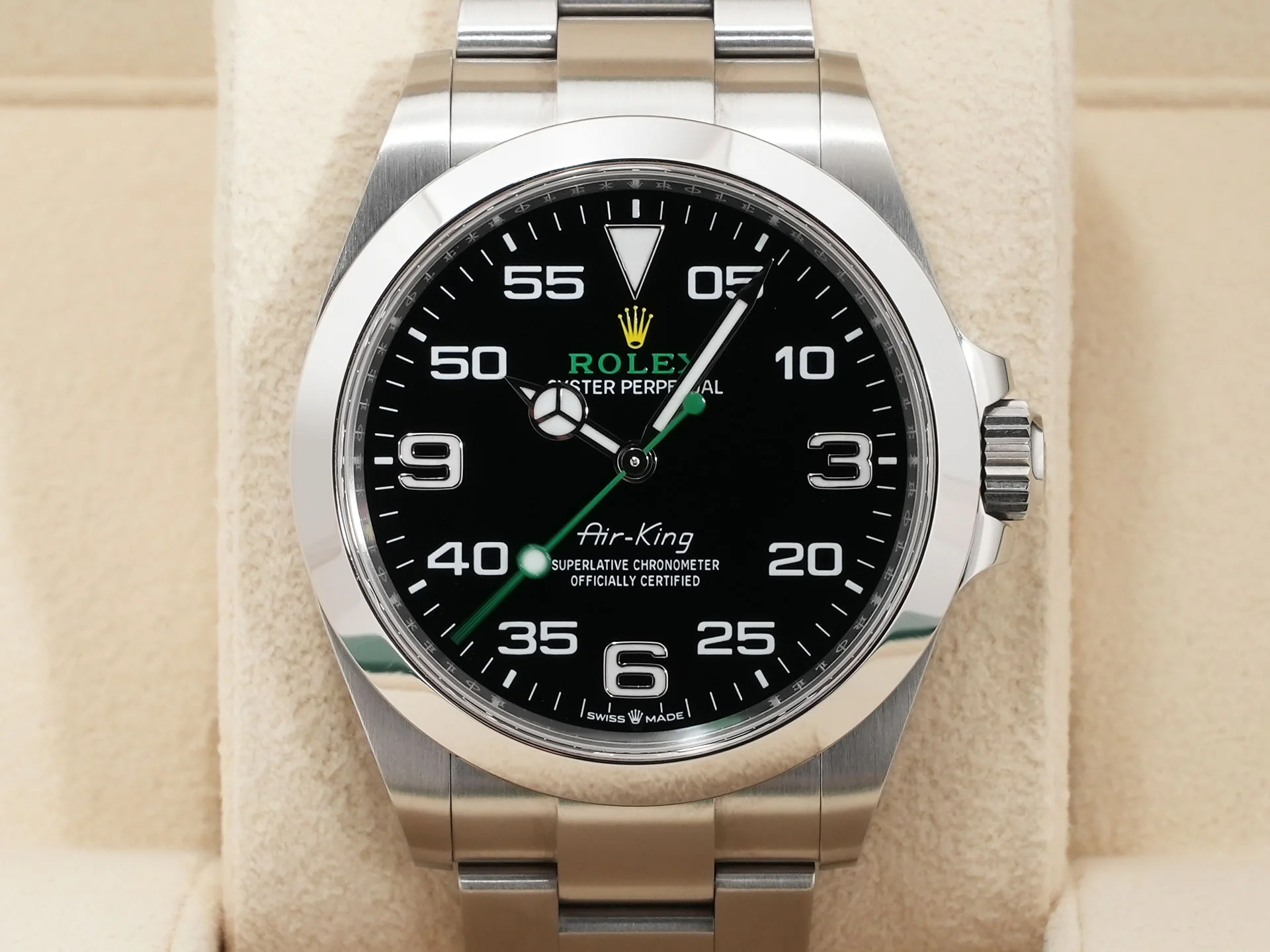 ロレックス エアキング Ref.126900 ステンレススチール ブラック文字盤 - Image 2