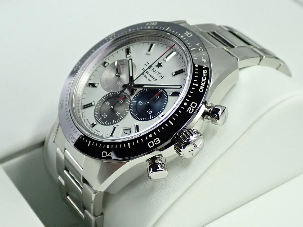 ゼニス クロノマスター スポーツ Ref.03.3100.3600/69.M3100 ホワイト文字盤 美品 4C58VU7W - Image 4