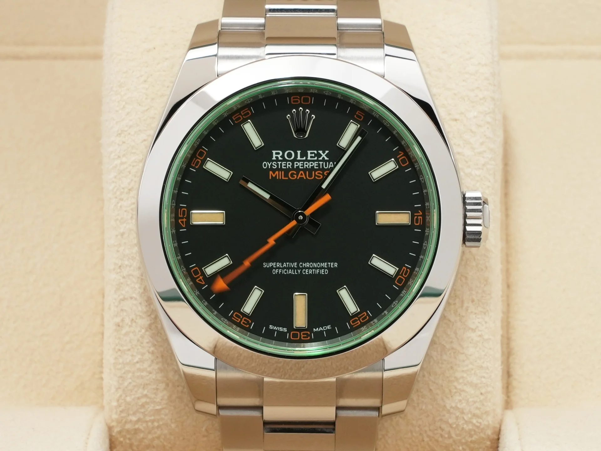 ロレックス ミルガウス Ref.116400GV ステンレススチール ブラック文字盤 - Image 2