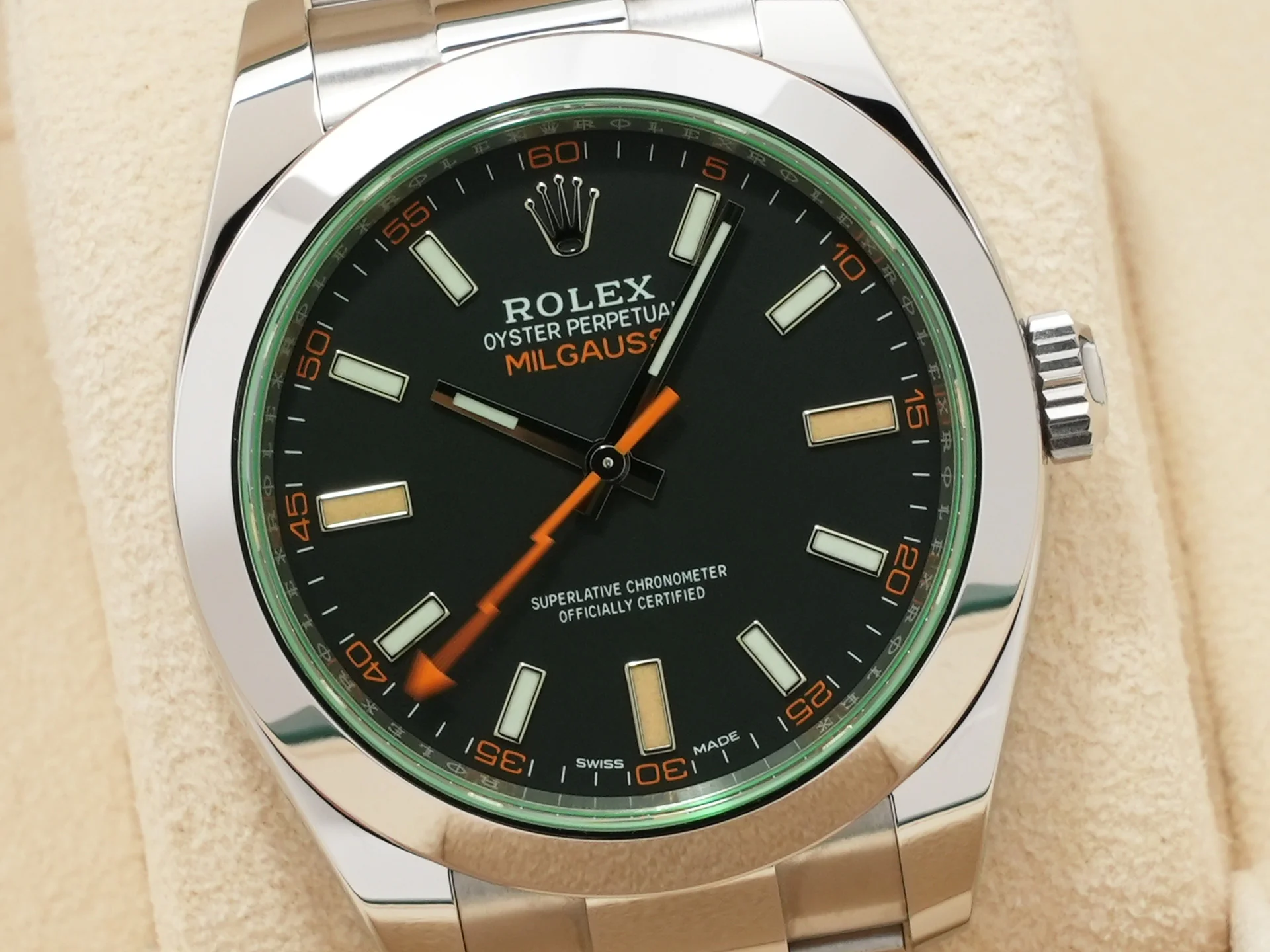ロレックス ミルガウス Ref.116400GV ステンレススチール ブラック文字盤 - Image 3