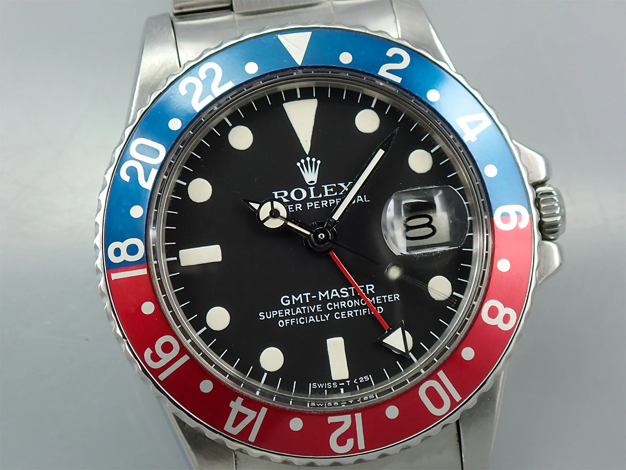 ロレックス GMTマスター Ref.1675 ステンレススチール ブラック文字盤 オイスターブレスレット - Image 3
