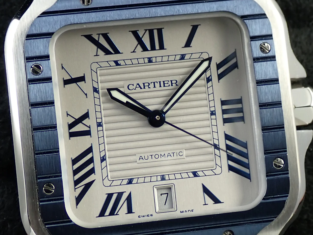 カルティエ サントス ドゥ カルティエ Ref.WSSA0047 シルバー文字盤 美品 4R650432 - Image 3