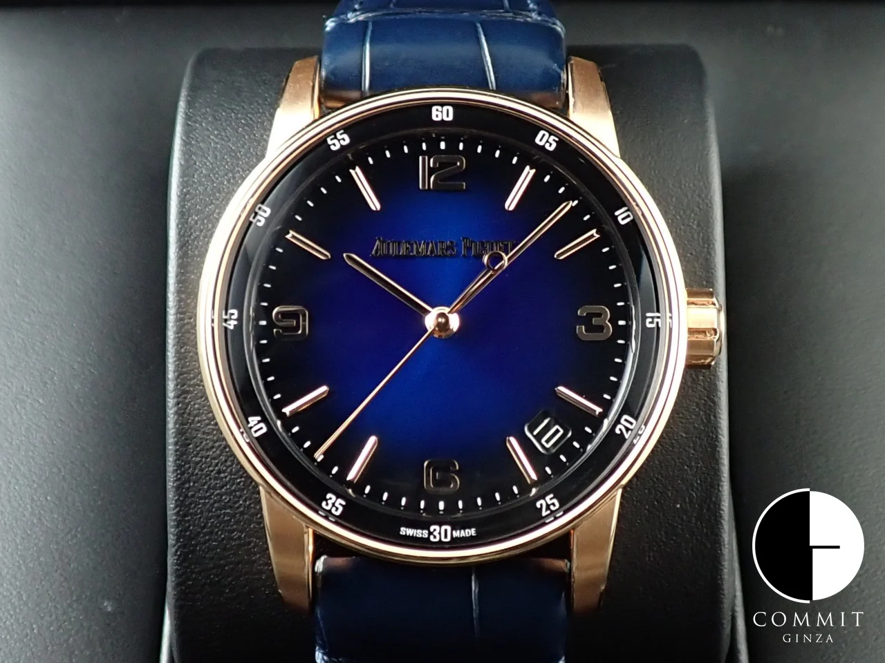 オーデマピゲ CODE 11.59 バイ オーデマ ピゲ Ref.15210OR.OO.A028CR.01 ピンクゴールド スモークブルーラッカー文字盤