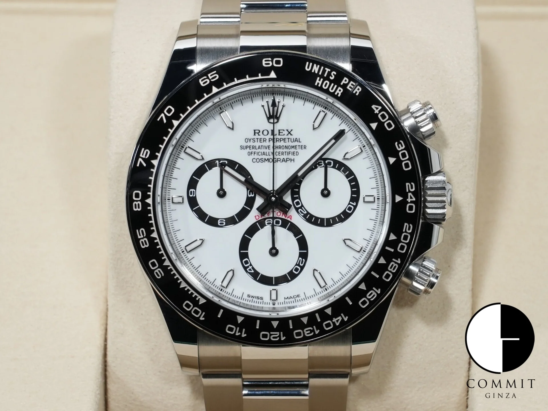 ロレックス デイトナ Ref.126500LN ステンレススチール ホワイト文字盤 中古 4yroc46p