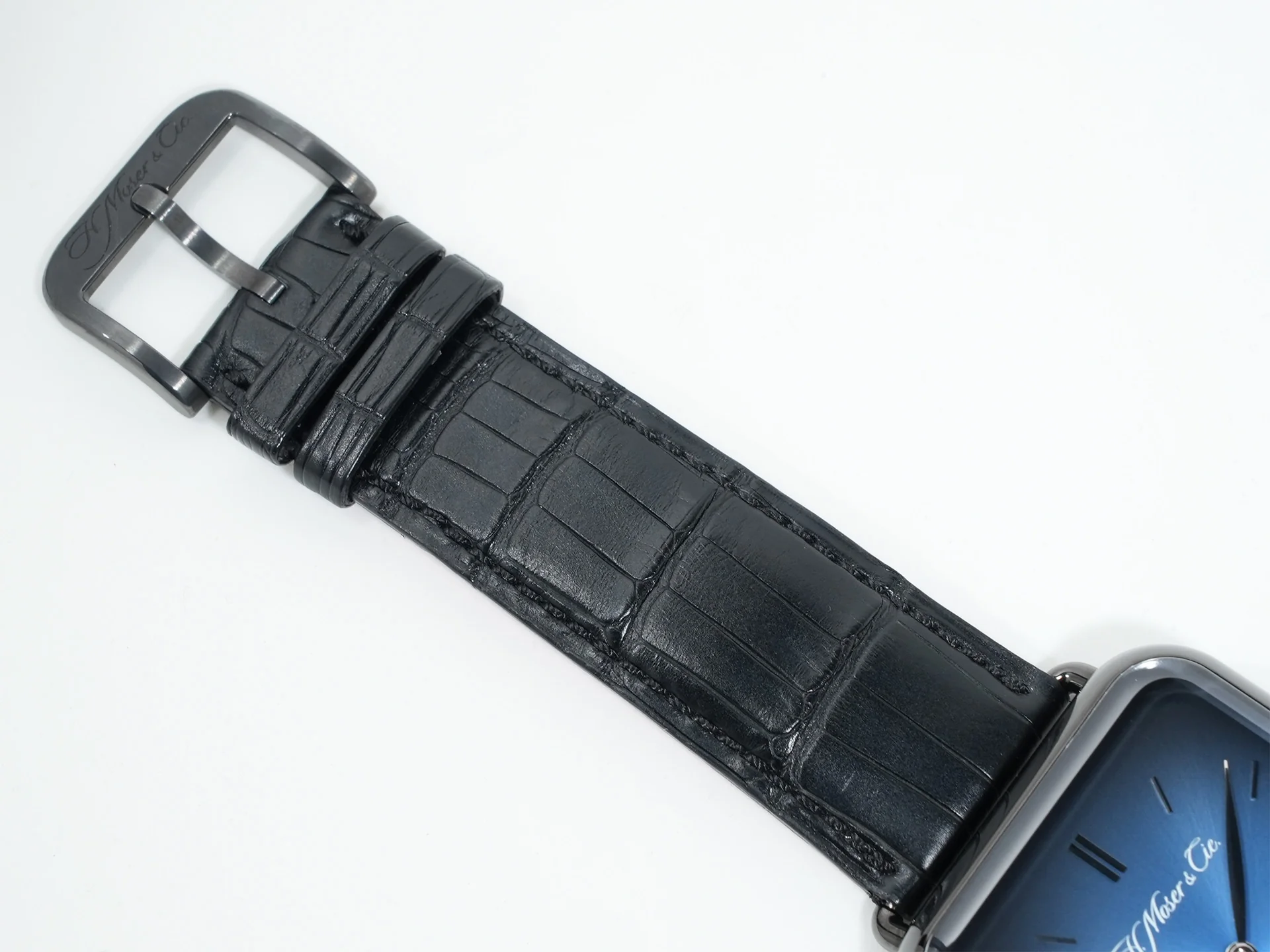 H.モーザー スイス アルプ ウォッチ Ref.5324-1200 ファンキーブルー文字盤 美品 4zamw868 - Image 8