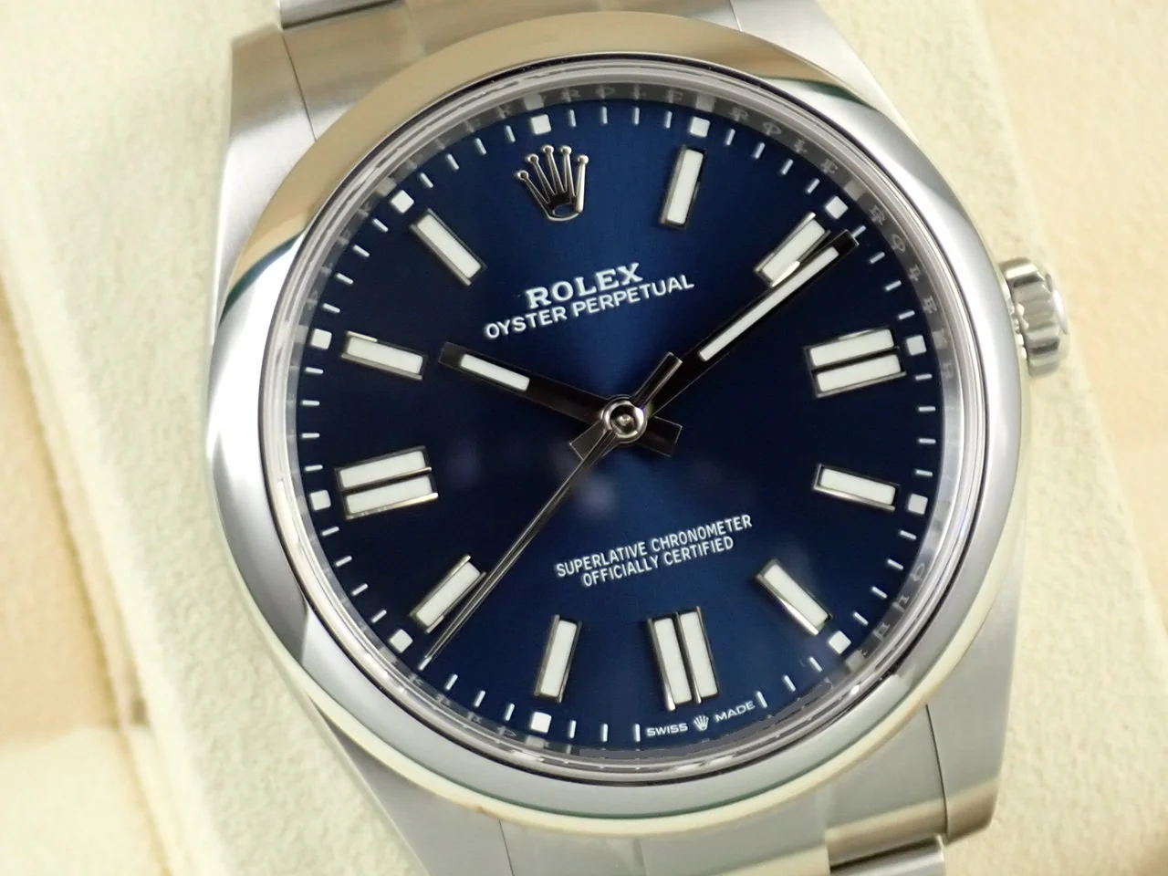 ロレックス オイスターパーペチュアル41 Ref.124300 ステンレススチール ブライトブルー文字盤 - Image 3