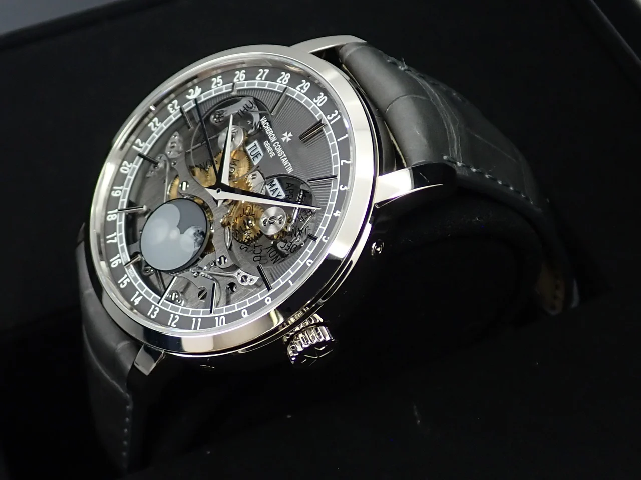 ヴァシュロンコンスタンタン トラディショナル コンプリートカレンダー オープンフェイス Ref.4020T/000G-B655 スケルトン文字盤 未使用 55T30PT0 - Image 4