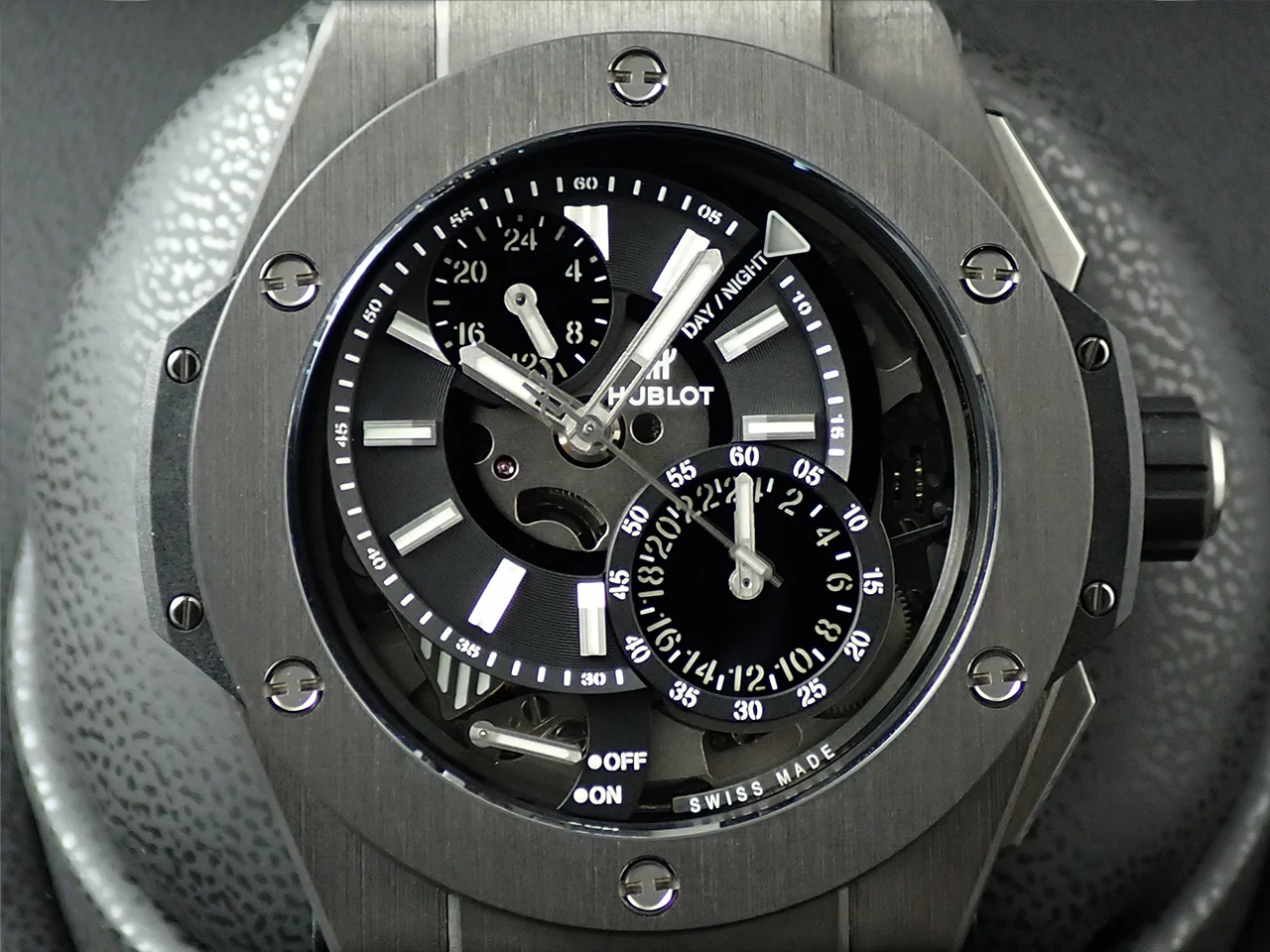 ウブロ ビッグバン アラーム リピーター GMT Ref.403.QU.0120.VR.YOS スケルトン文字盤 極美品 57UVTXMJ - Image 3