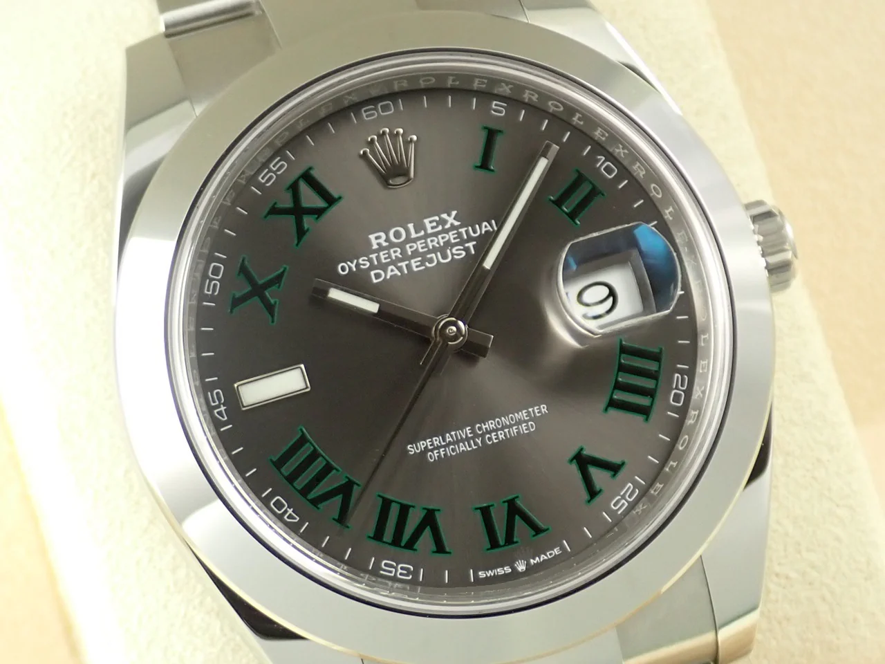 ロレックス デイトジャスト41 Ref.126300 ステンレススチール スレートローマン文字盤 オイスターブレスレット - Image 3