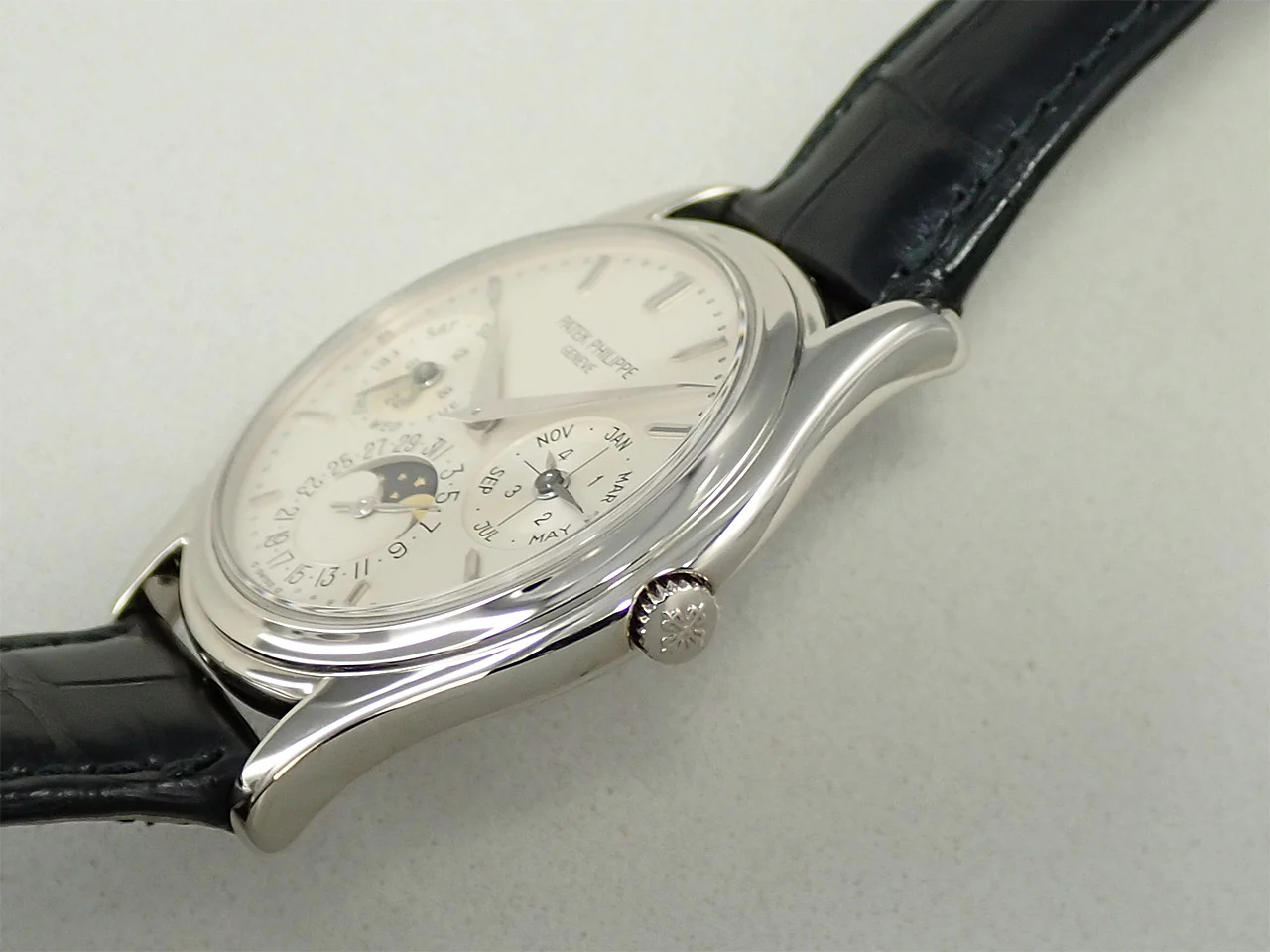 パテックフィリップ パーペチュアルカレンダー Ref.3940G-001 ホワイトゴールド シルバー文字盤 - Image 4