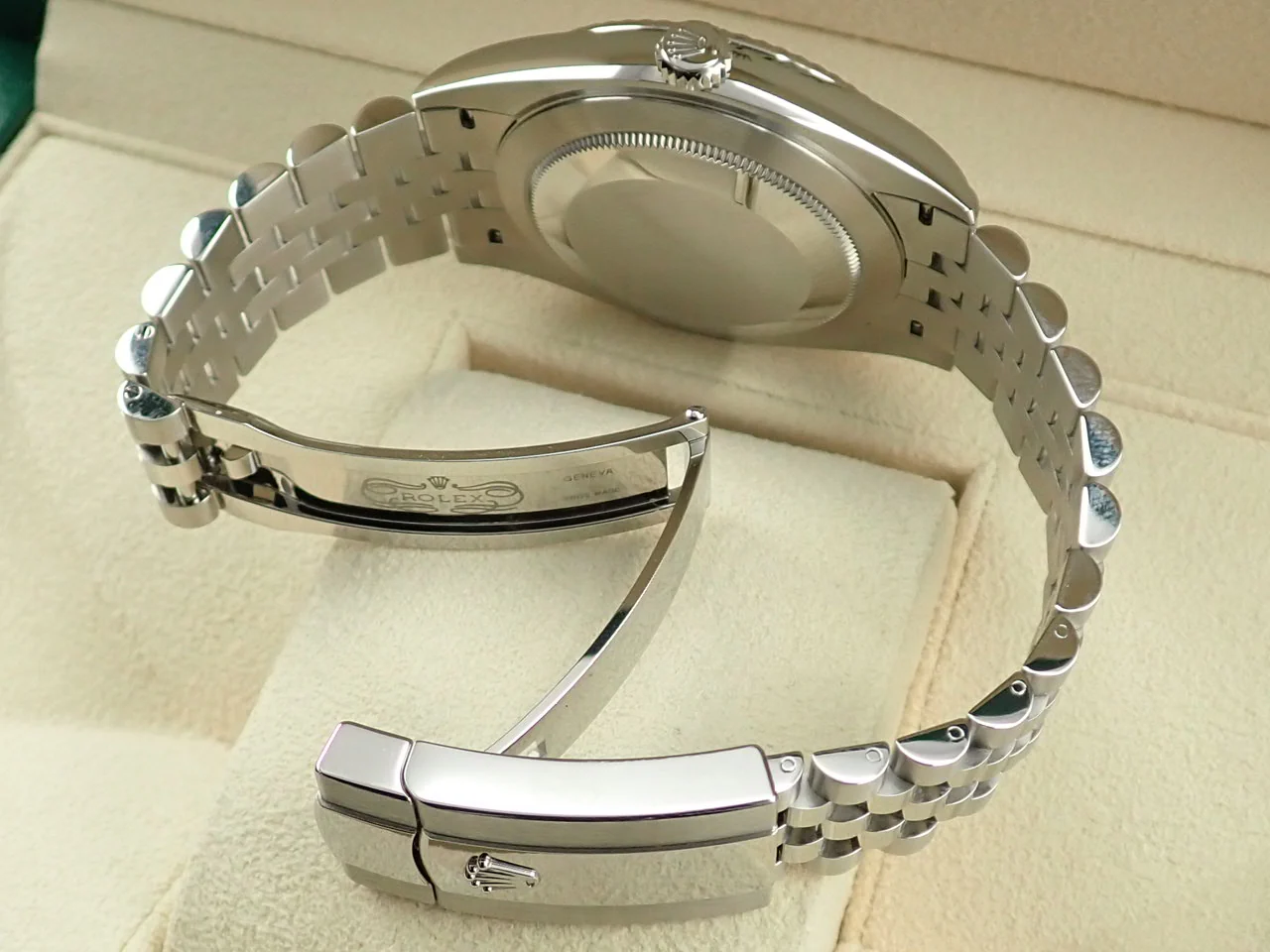 ロレックス デイトジャスト41 Ref.126334 ステンレススチール/ホワイトゴールド スレートローマン文字盤 ジュビリーブレスレット 美品 5AMX9TYJ - Image 8