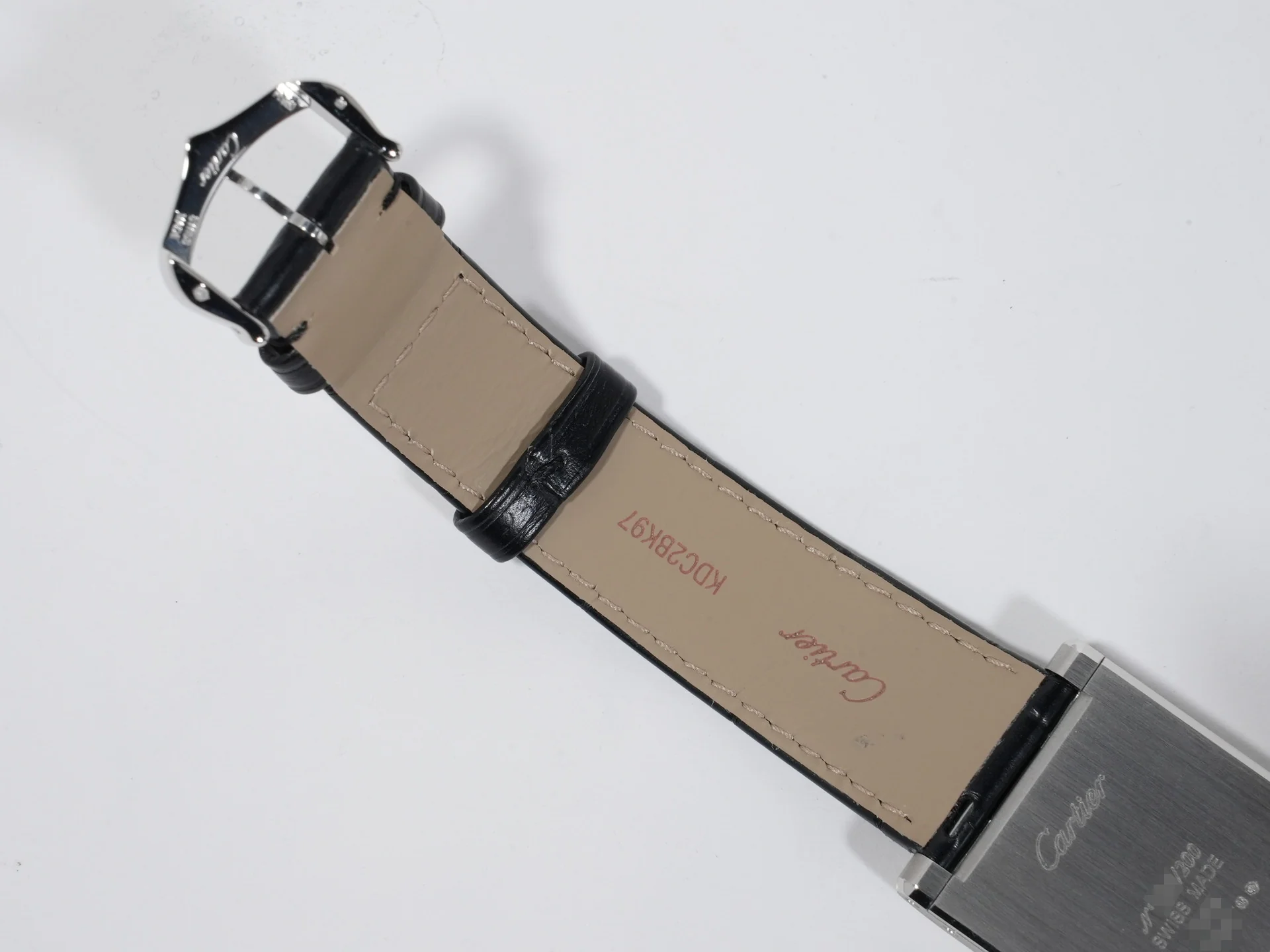 カルティエ タンク ノルマル Ref.WGTA0109 プラチナ シルバー文字盤 美品 5d7xohq9 - Image 9