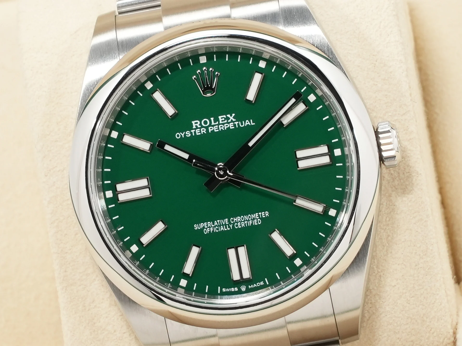 ロレックス オイスターパーペチュアル41 Ref.124300 ステンレススチール グリーン文字盤 - Image 3