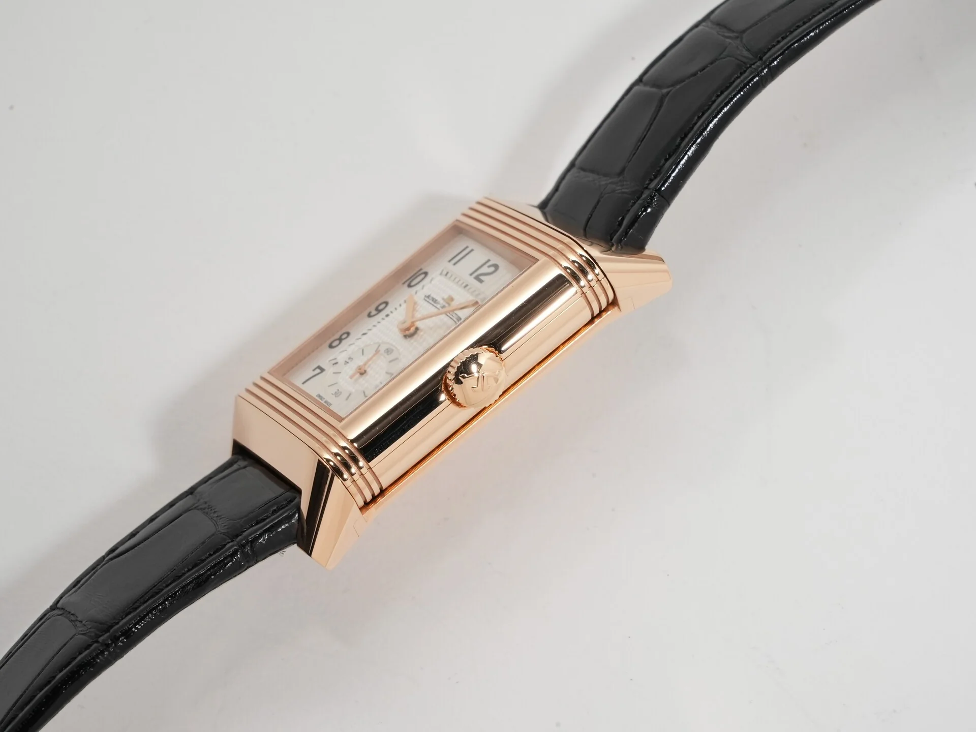 ジャガールクルト レベルソ クラシック デュオ スモールセコンド Ref.Q3842520 シルバーグレー文字盤 中古 5kw5yg8h - Image 5