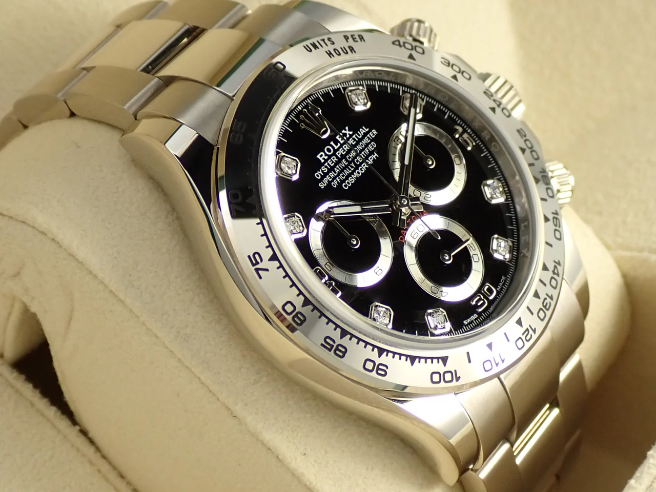 ロレックス デイトナ Ref.116509G ホワイトゴールド ブラックx8Pダイヤ文字盤 - Image 5