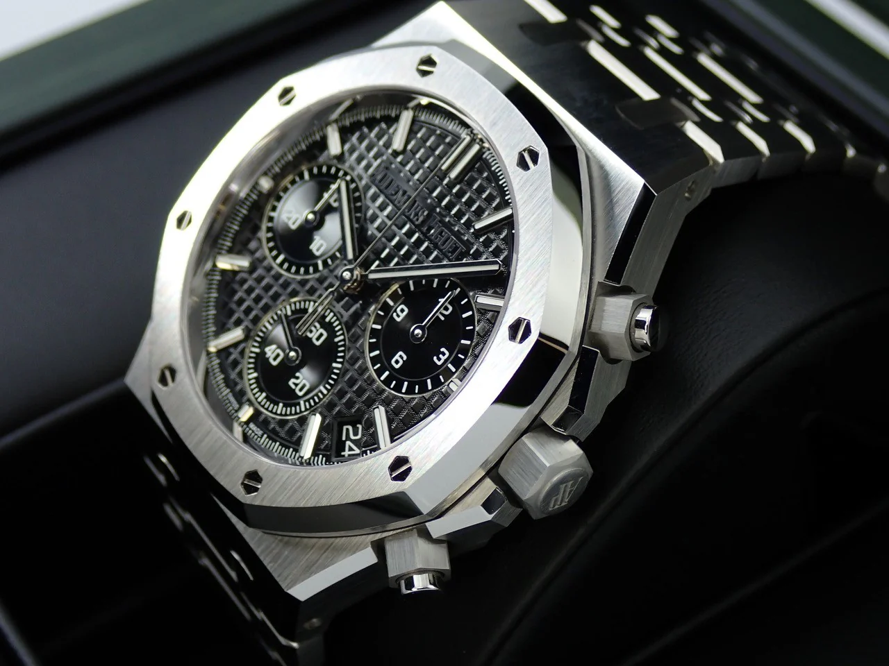 オーデマピゲ ロイヤルオーク クロノグラフ 50周年記念 Ref.26240ST.OO.1320ST.02 ステンレススチール ブラック文字盤 - Image 5