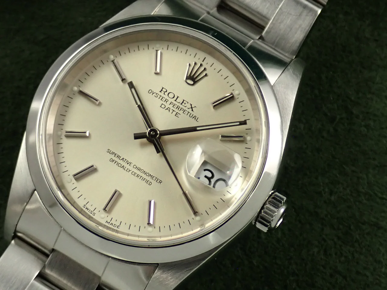 ロレックス オイスターパーペチュアル デイト Ref.15200 ステンレススチール シルバー文字盤 - Image 11