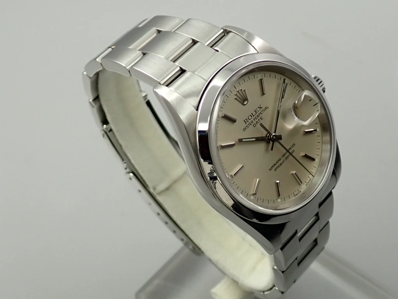 ロレックス オイスターパーペチュアル デイト Ref.15200 ステンレススチール シルバー文字盤 - Image 5