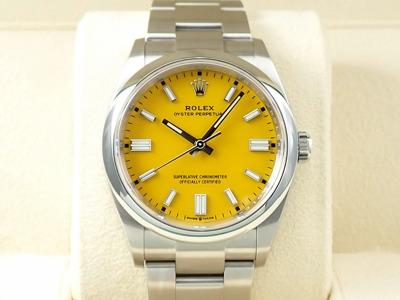 ロレックス オイスターパーペチュアル36 Ref.126000 ステンレススチール イエロー文字盤 - Image 2