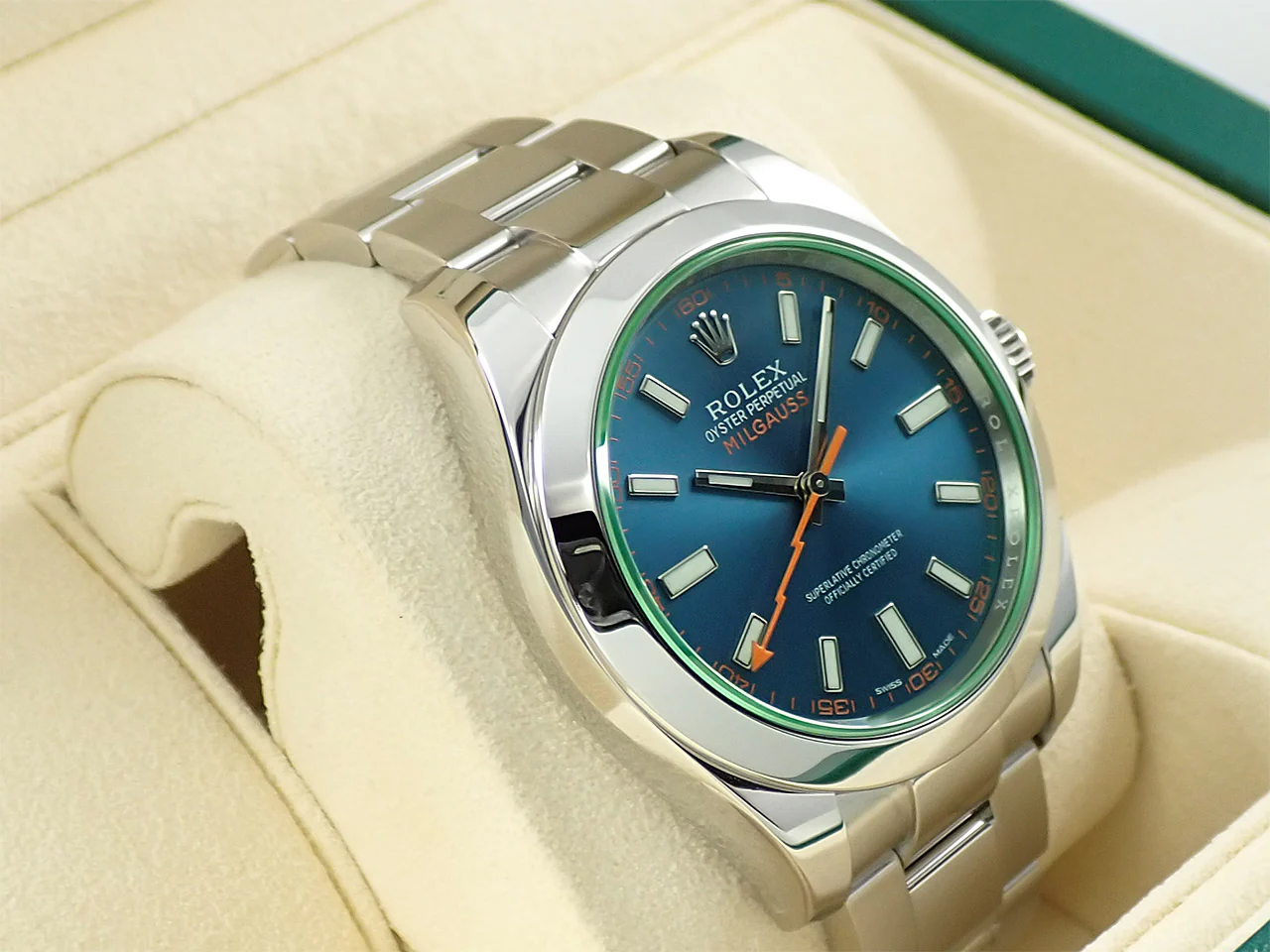 ロレックス ミルガウス Ref.116400GV ステンレススチール Zブルー文字盤 - Image 5