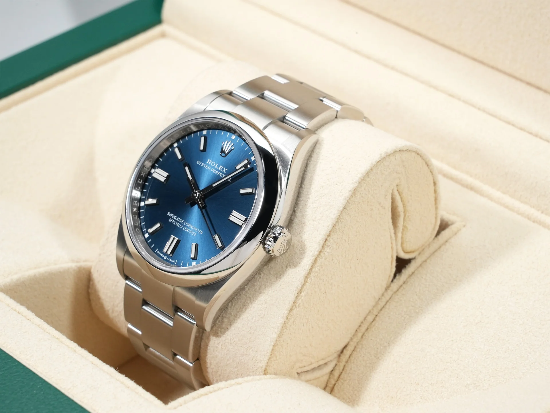 ロレックス オイスターパーペチュアル36 Ref.126000 ステンレススチール ブライトブルー文字盤 - Image 4