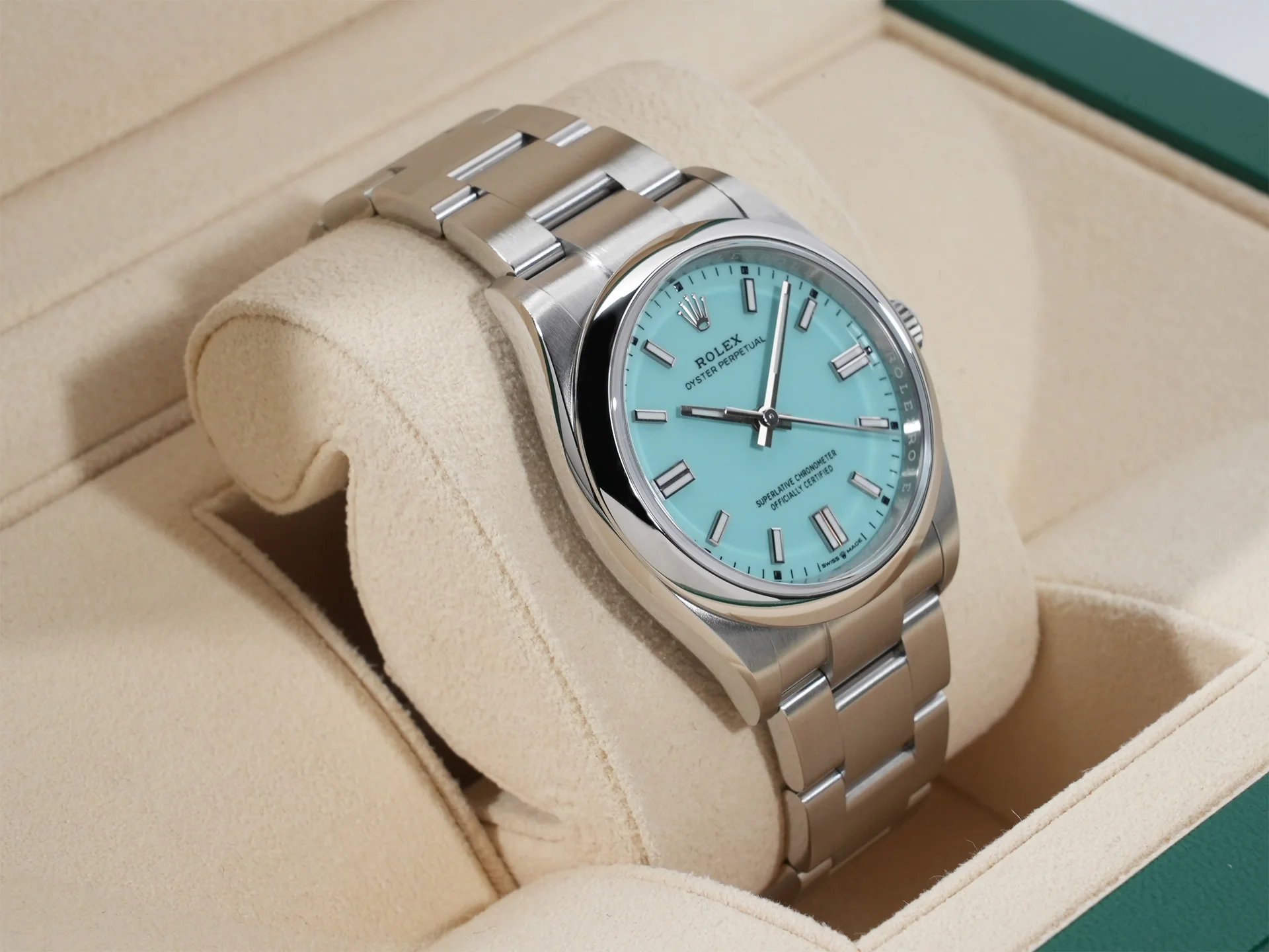 ロレックス オイスターパーペチュアル36 Ref.126000 ステンレススチール ターコイズ文字盤 - Image 5