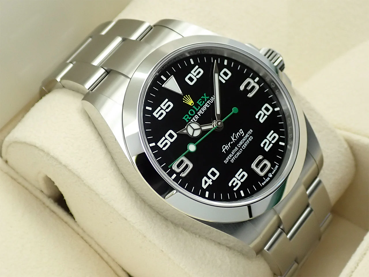 ロレックス エアキング Ref.126900 ステンレススチール ブラック文字盤 - Image 5
