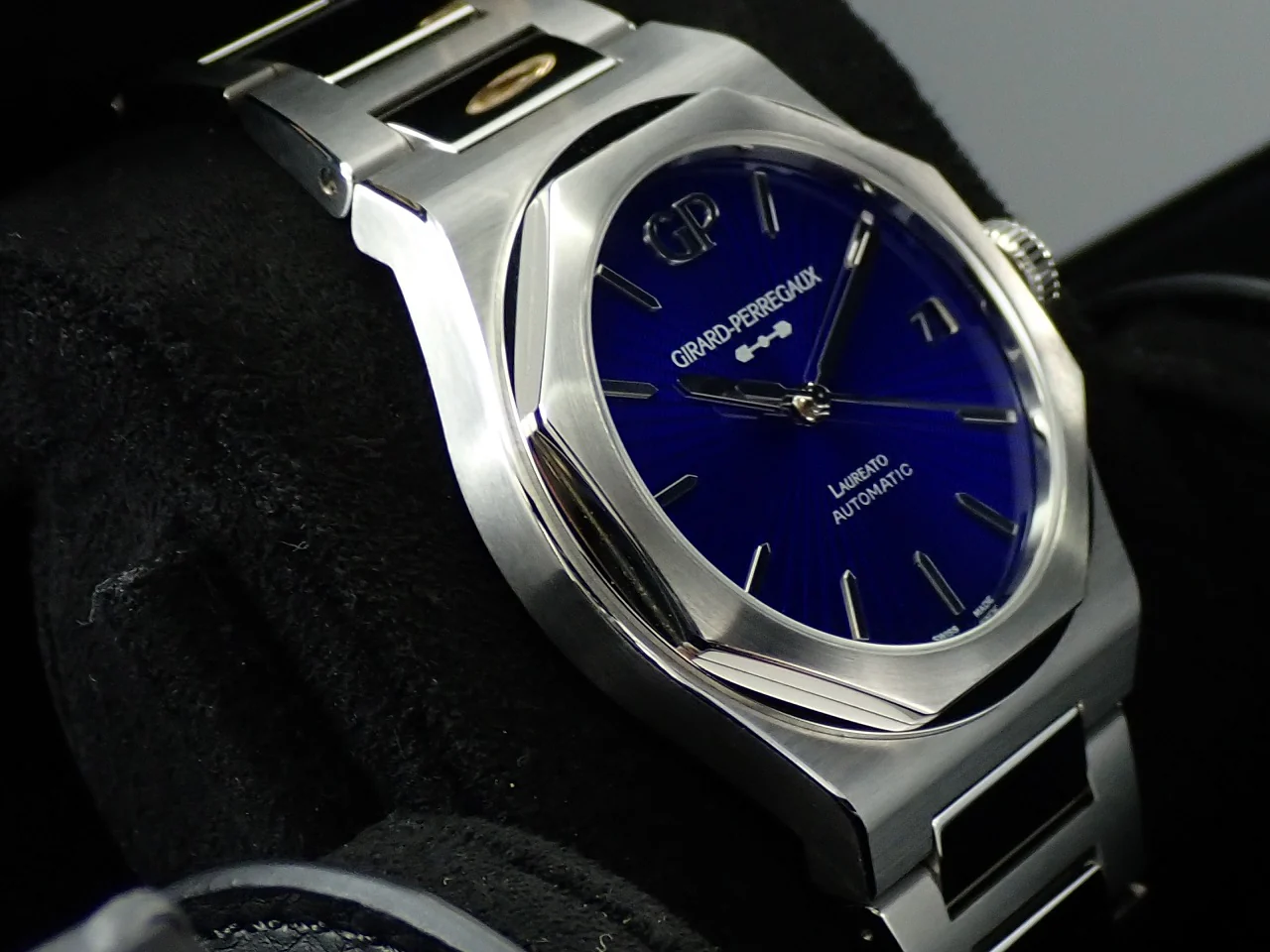 ジラールペルゴ ロレアート Ref.81010-11-432-11A ブルーエナメル文字盤 美品 65AC186U - Image 5