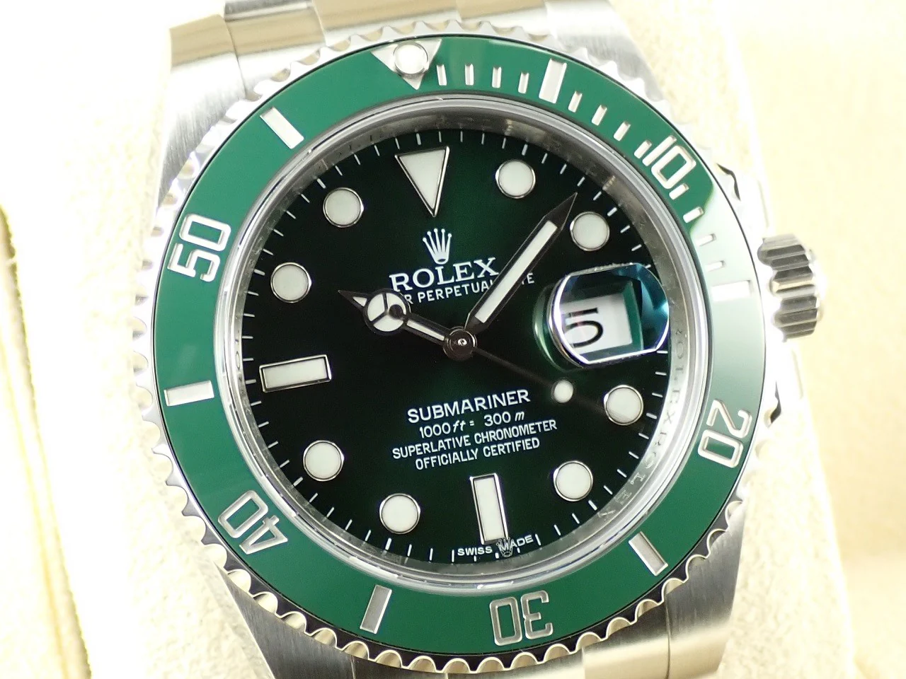 ロレックス サブマリーナー デイト Ref.116610LV ステンレススチール グリーン文字盤 - Image 3