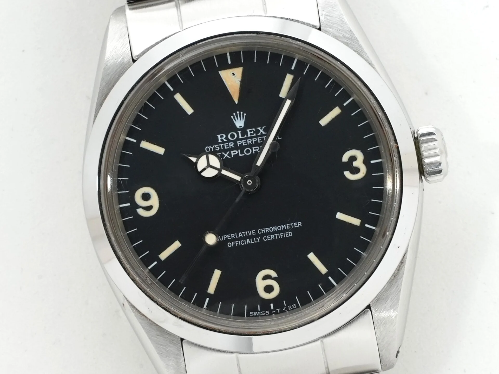 ロレックス エクスプローラーI Ref.1016 ステンレススチール ブラック文字盤 中古 6c5ph384 - Image 3