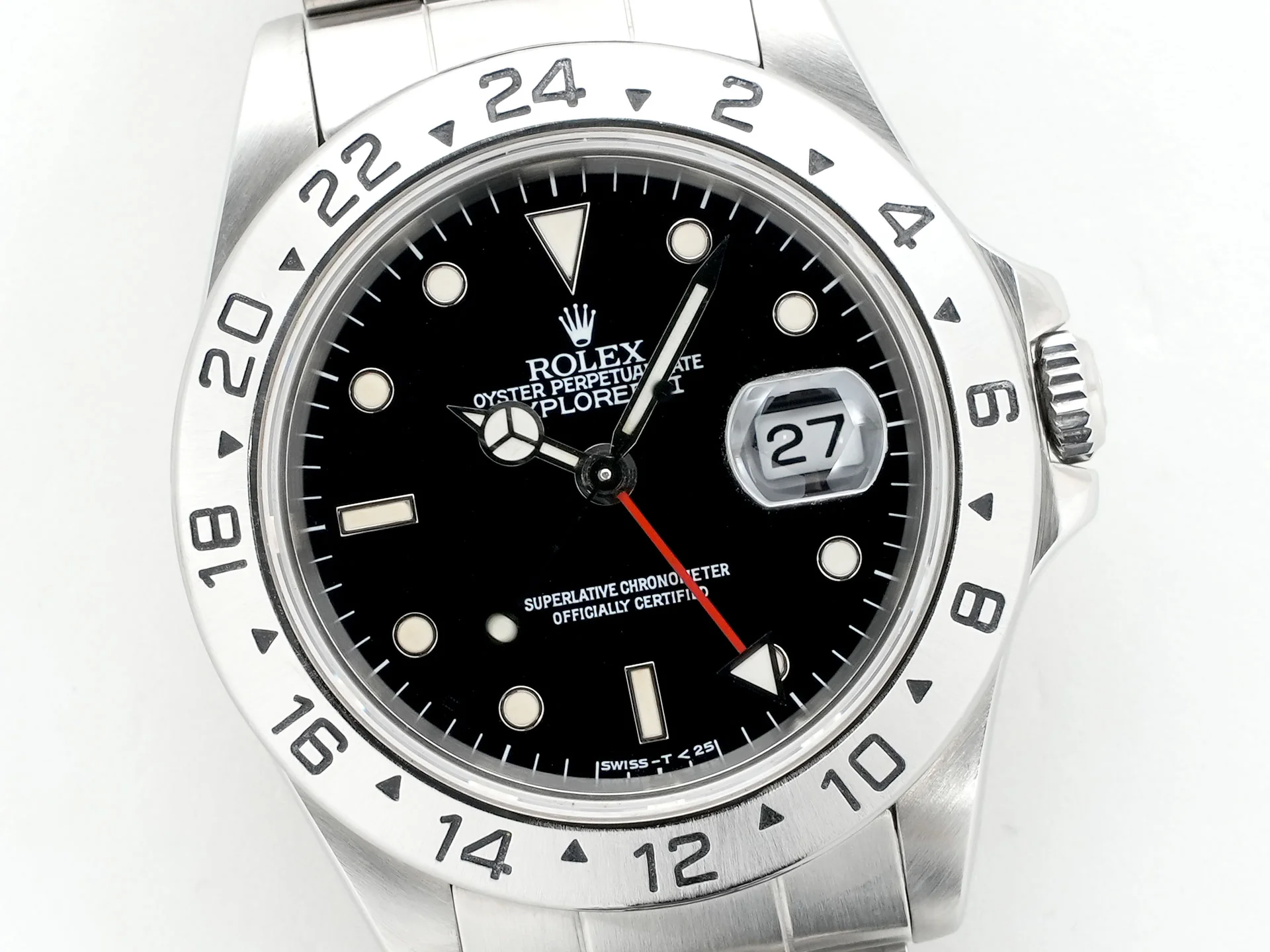 ロレックス エクスプローラーII Ref.16570 ステンレススチール ブラック文字盤 オイスターブレスレット 中古 6cs27qui - Image 3