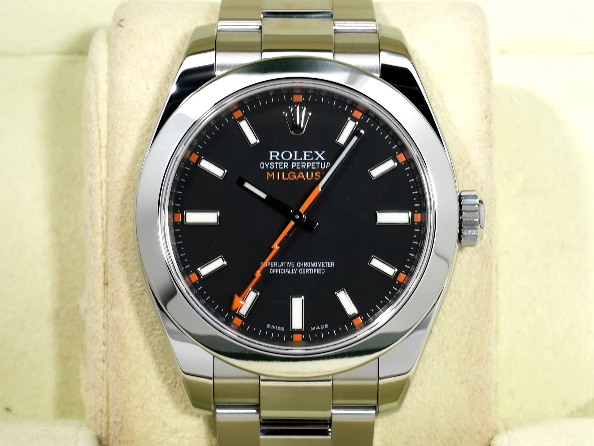 ロレックス ミルガウス Ref.116400 ステンレススチール ブラック文字盤 美品 6g993eh6 - Image 2