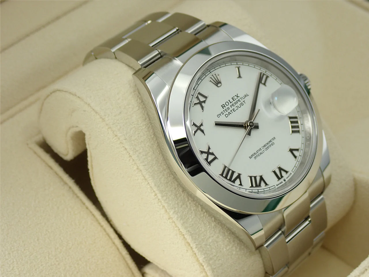 ロレックス デイトジャスト41 Ref.126300 ステンレススチール ホワイト文字盤 オイスターブレスレット 未使用 6SLW2073 - Image 5