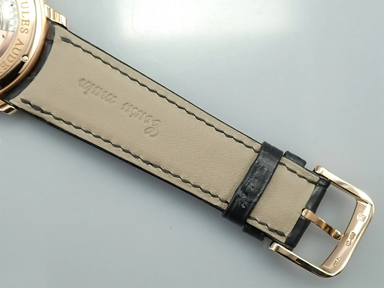 オーデマピゲ ジュール オーデマ エクストラシン Ref.15180OR.OO.A002CR.01 ピンクゴールド ブラック文字盤 - Image 9