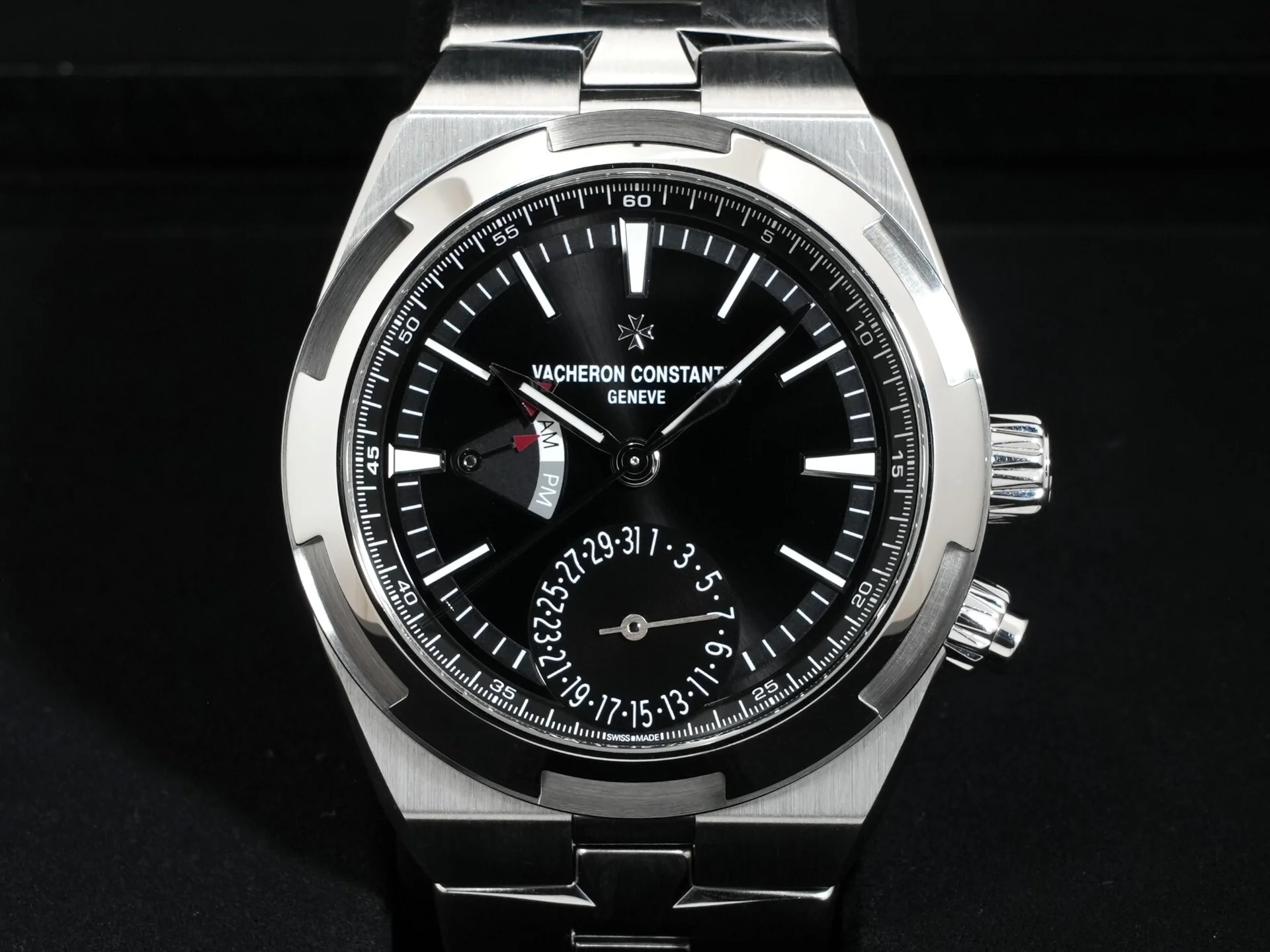ヴァシュロンコンスタンタン オーヴァーシーズ デュアルタイム Ref.7900V/110A-B546 SS ブラック文字盤 中古 6wjr4md8 - Image 2