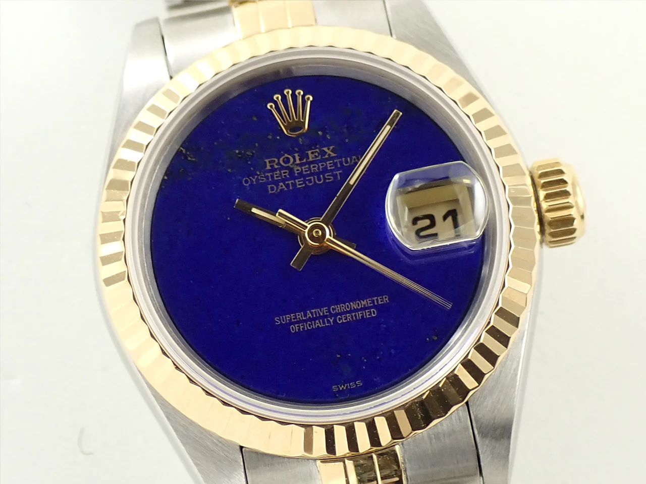 ロレックス デイトジャスト Ref.69173 ステンレススチール/イエローゴールド ラピスラズリ文字盤 ジュビリーブレスレット 美品 6XS46TUS - Image 3