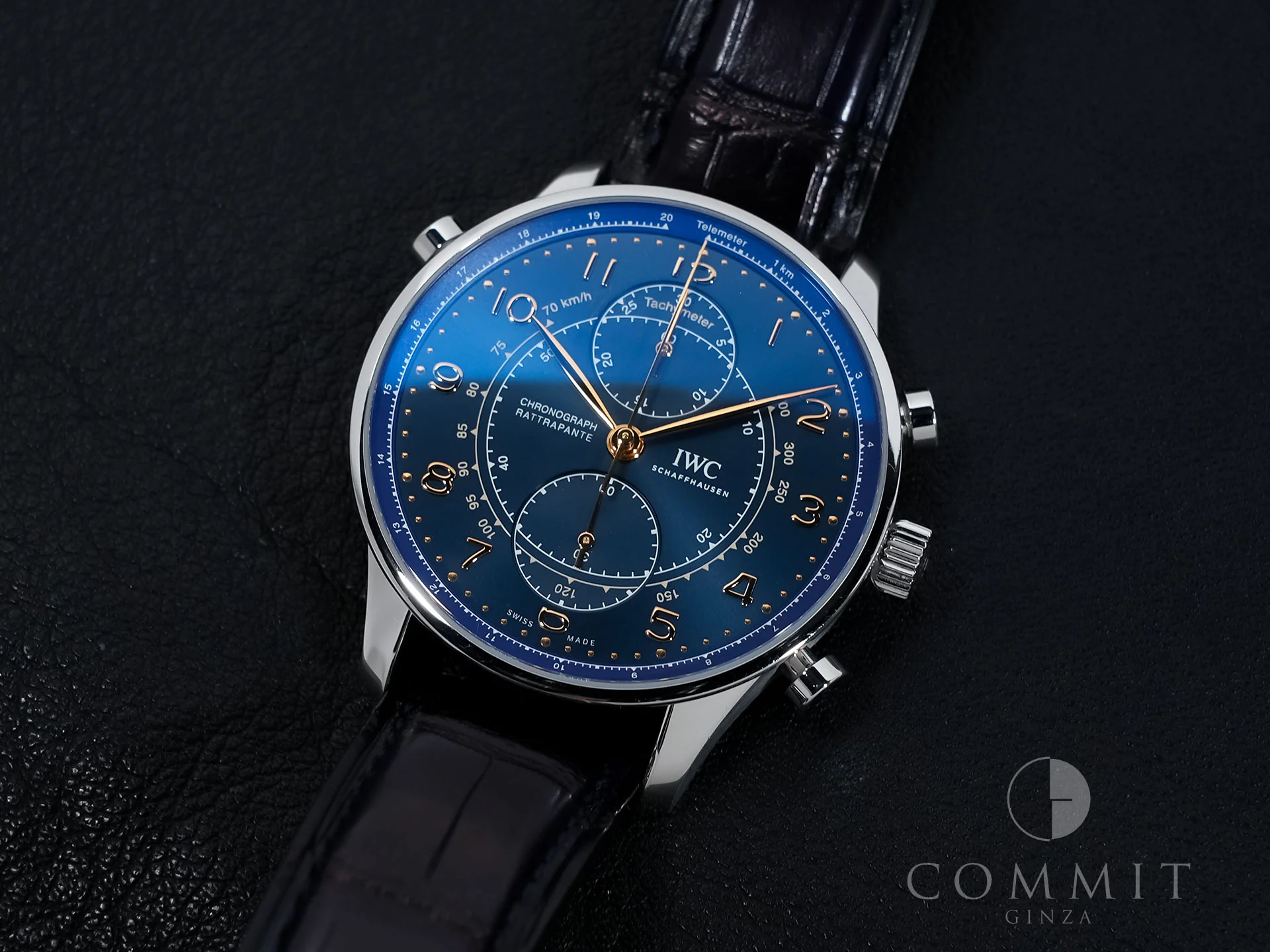 IWC ポルトギーゼ クロノグラフ ラトラパンテ ブティック ミラノ Ref.IW371222 SS ブルー文字盤 中古 757advm9 - Image 11