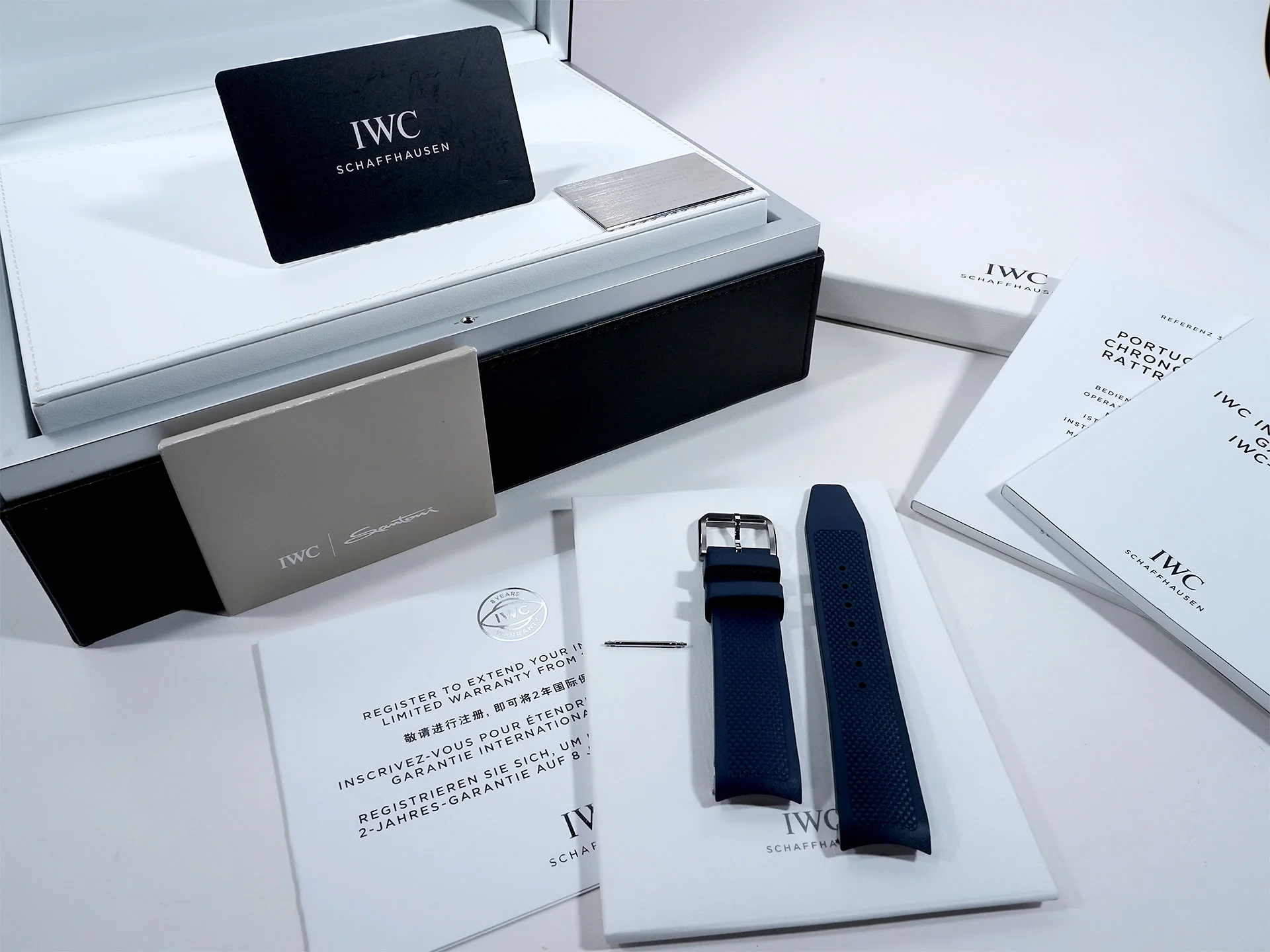 IWC ポルトギーゼ クロノグラフ ラトラパンテ ブティック ミラノ Ref.IW371222 SS ブルー文字盤 中古 757advm9 - Image 9