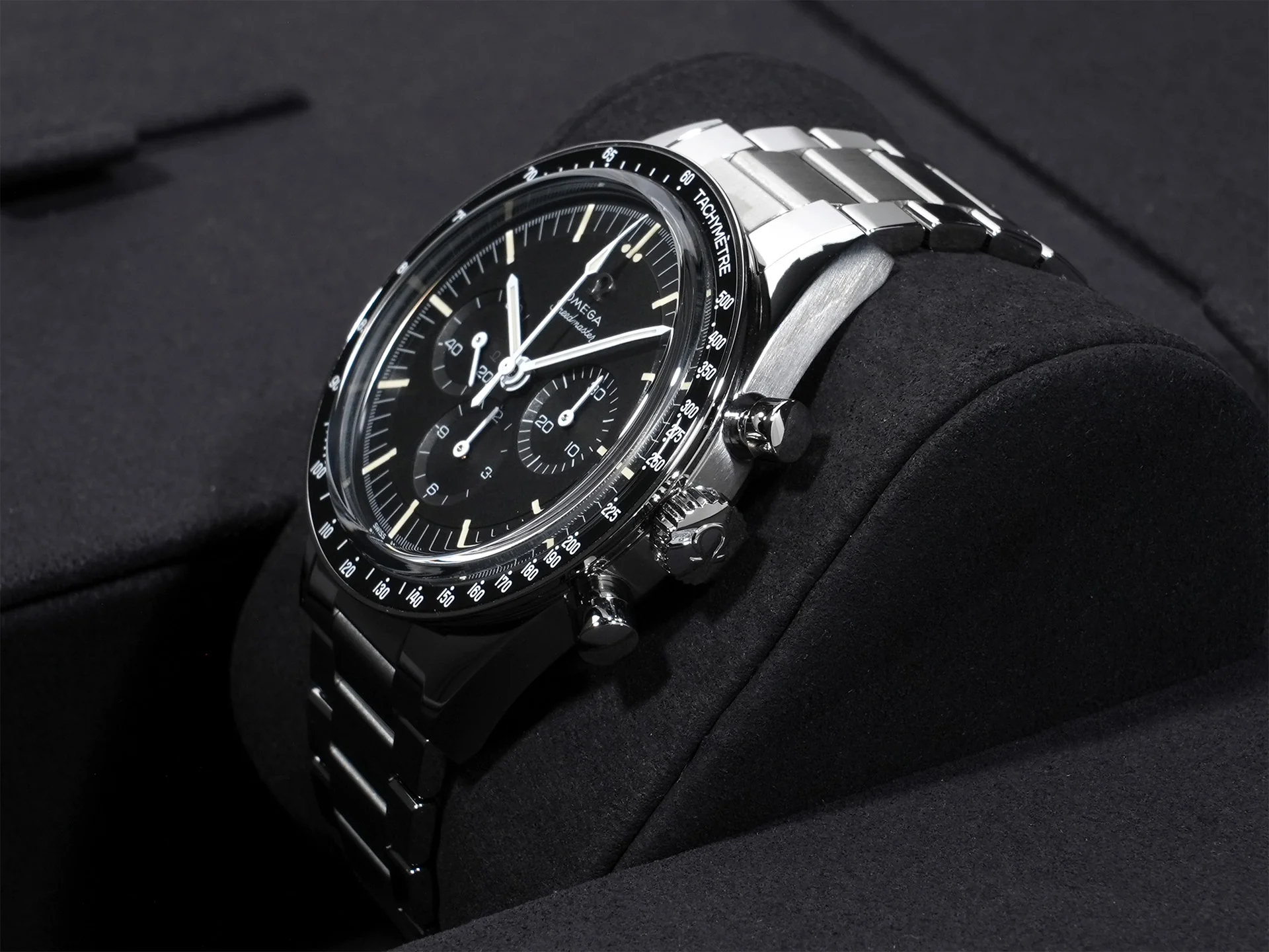 オメガ スピードマスター キャリバー321 クロノグラフ 39.7MM Ref.311.30.40.30.01.001 ステンレススチール ブラック文字盤 未使用 764p8cwm - Image 4