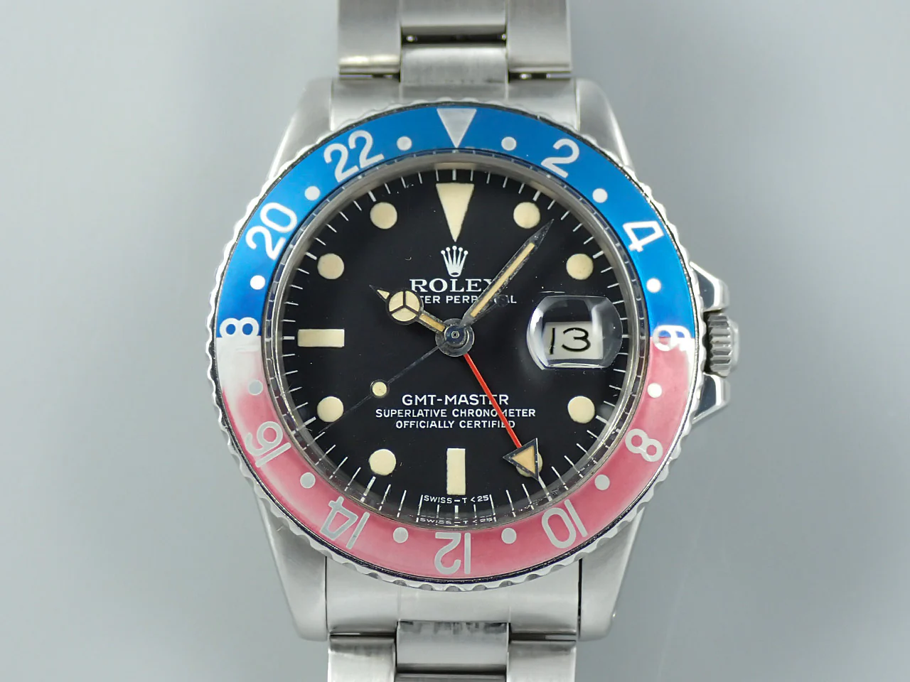 ロレックス GMTマスター Ref.1675 ステンレススチール ブラック文字盤 オイスターブレスレット - Image 2