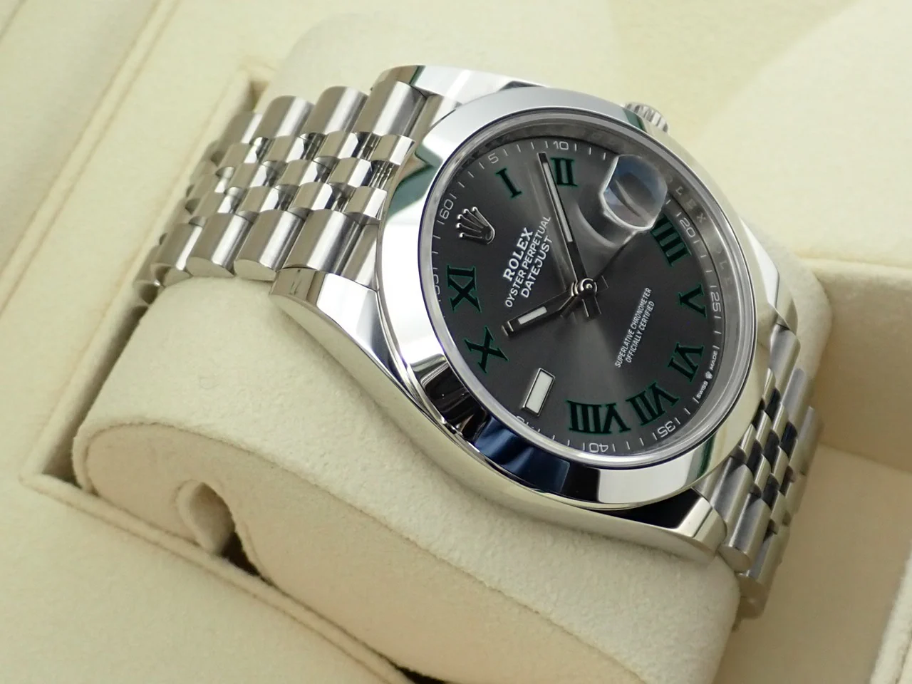 ロレックス デイトジャスト41 Ref.126300 ステンレススチール スレートローマン文字盤 ジュビリーブレスレット 未使用 77KY0F83 - Image 5