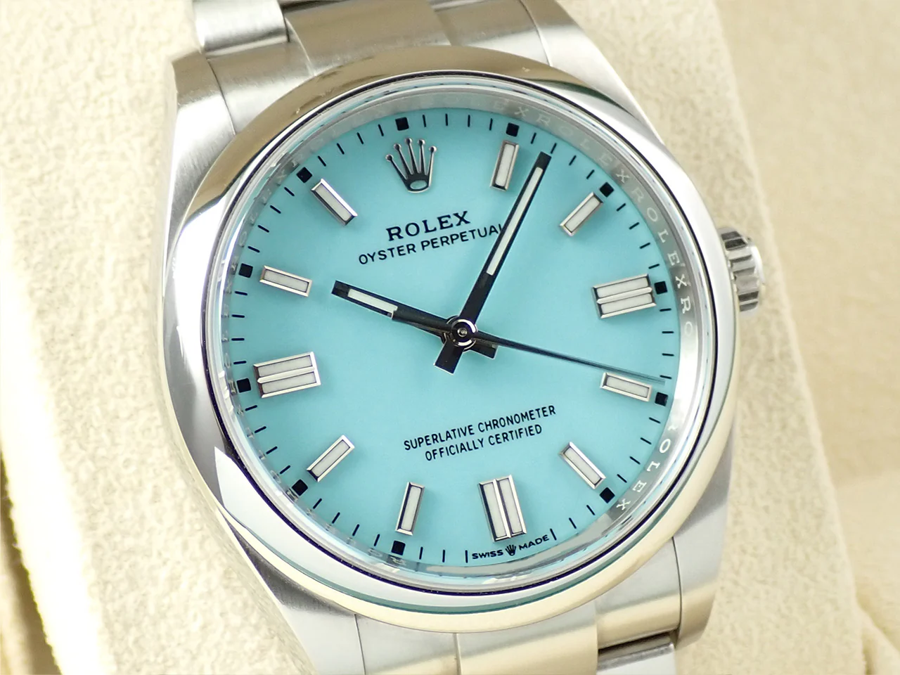ロレックス オイスターパーペチュアル36 Ref.126000 ステンレススチール ターコイズ文字盤 - Image 3