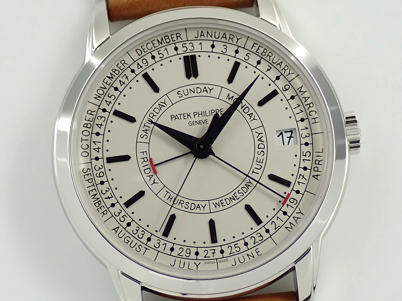 パテックフィリップ カラトラバ ウィークリーカレンダー Ref.5212A-001 ステンレススチール シルバー文字盤 - Image 3