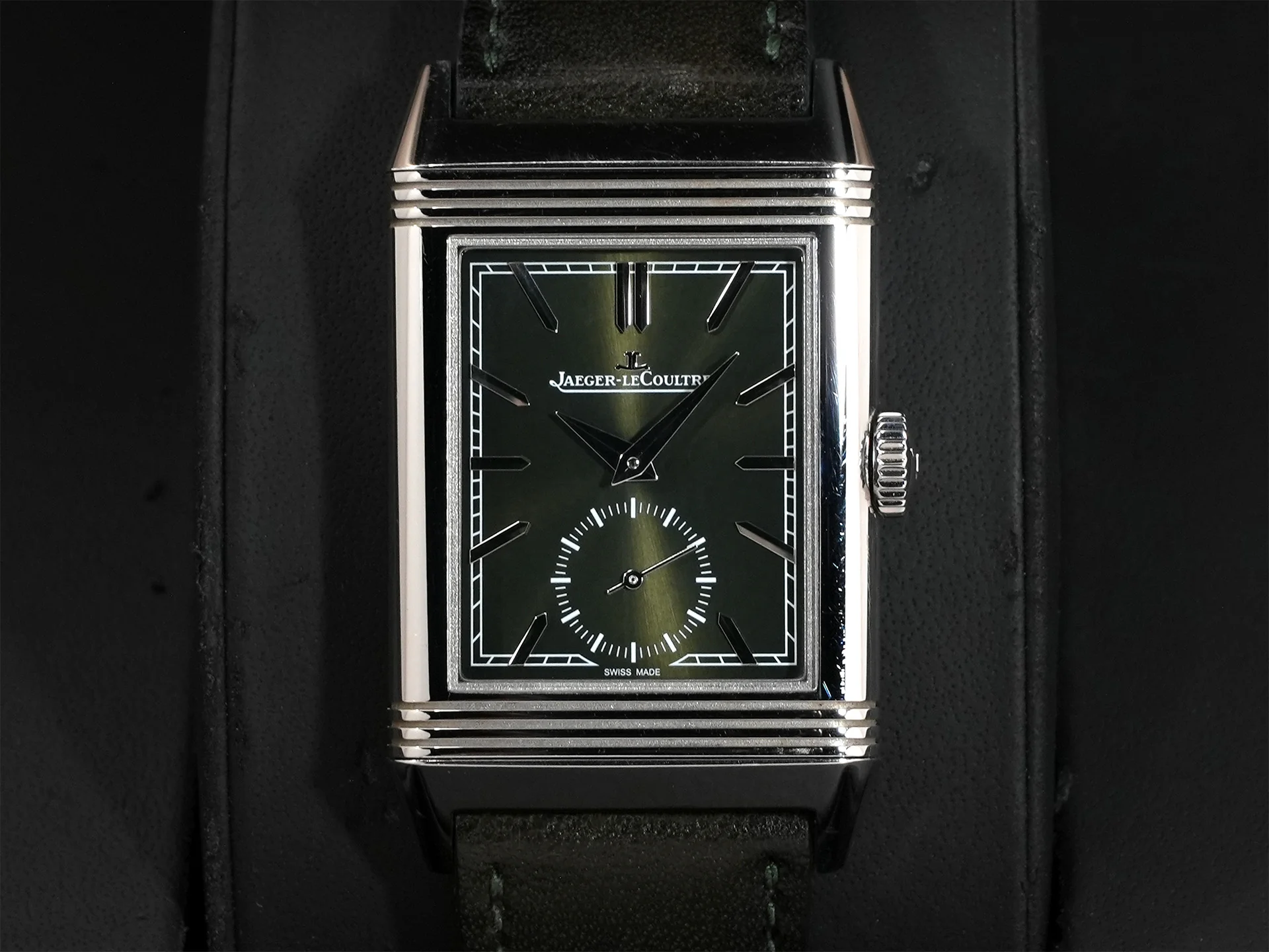 ジャガールクルト レベルソ トリビュート スモールセコンド Ref.Q3978430 グリーン文字盤 中古 7ccvsyix - Image 2
